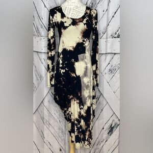 HEYNE BOGUT Tie Dye Asymmetrical Hem  Dress Sz S